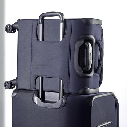 Rock Georgia 4 Piece Softside Luggage Set in Navy | Costc...