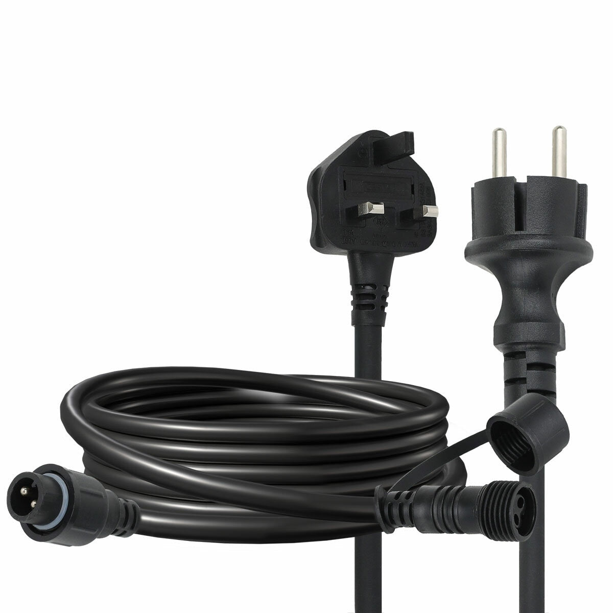 Feit 48ft LED Outdoor String Lights 24 Bulb IP44 Weatherproof Garden Black