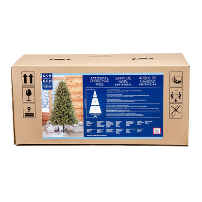 Aspen 6.5ft Unlit Artificial Christmas Tree 3760 Tips PE PVC Indoor Green