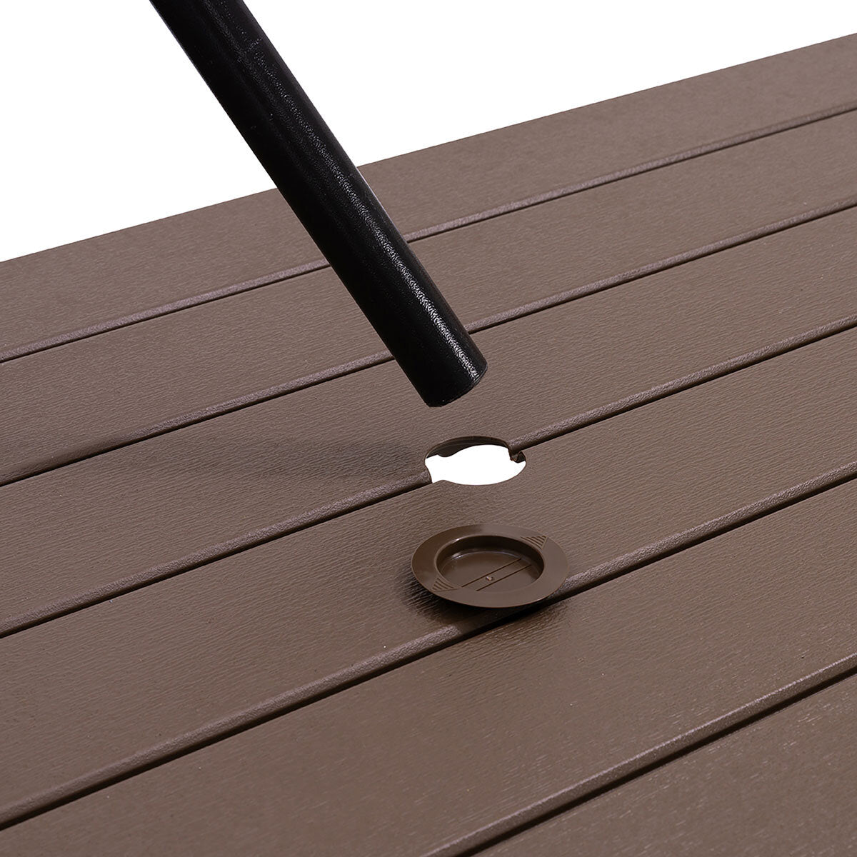 Lifetime 6ft Folding Picnic Table 60481 Seats 8 Brown All-Weather Garden
