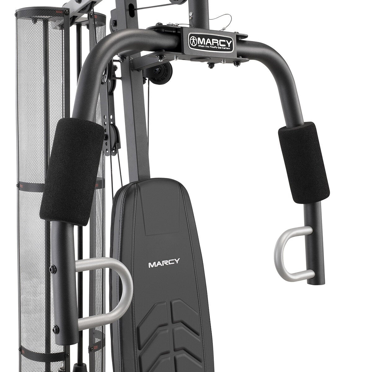 Marcy MWM986 Home Gym System 68kg Steel Weight Stack Pulley Black Silver
