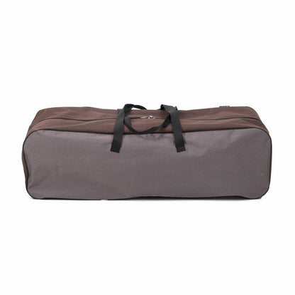 Mac Sports Extra Padded Club Camping Chair Brown Steel Frame 227kg Capacity