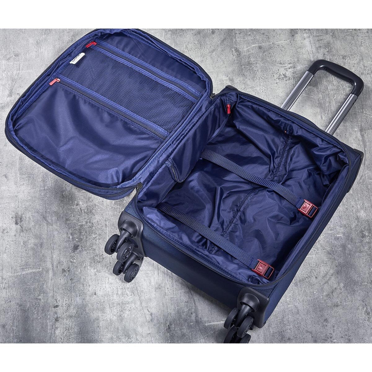 Rock Georgia 4 Piece Softside Luggage Set in Navy | Costc...
