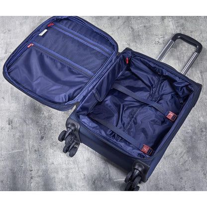 Rock Georgia 4 Piece Softside Luggage Set in Navy | Costc...