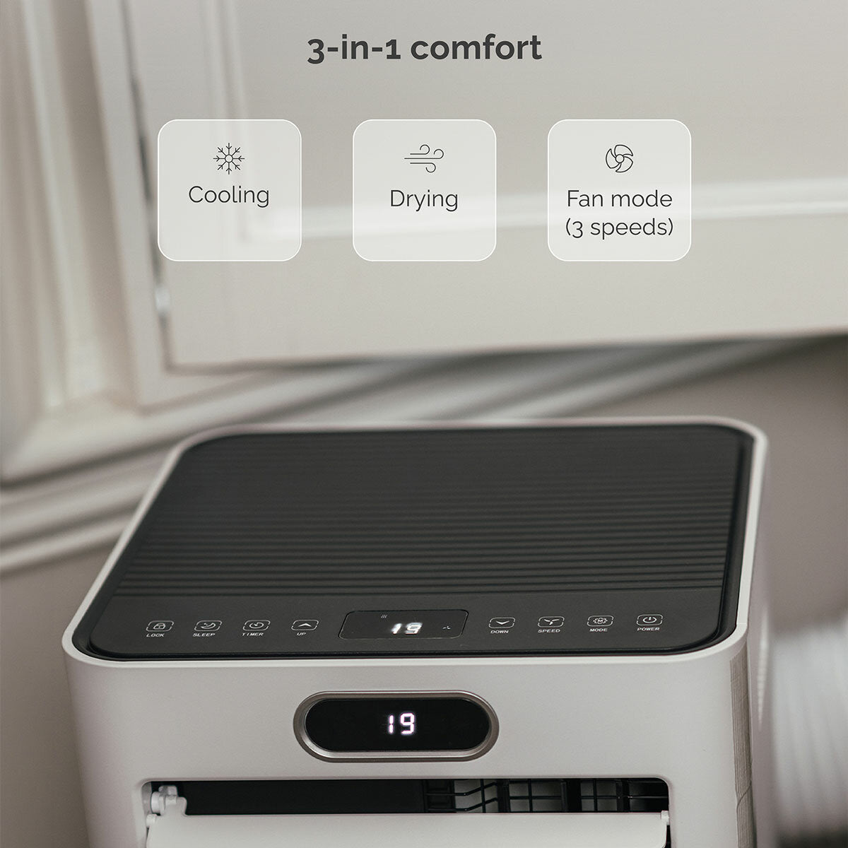 MeacoCool MC7000RPRO Portable Air Conditioner 7000 BTU App Control White