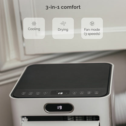 MeacoCool MC7000RPRO Portable Air Conditioner 7000 BTU App Control White