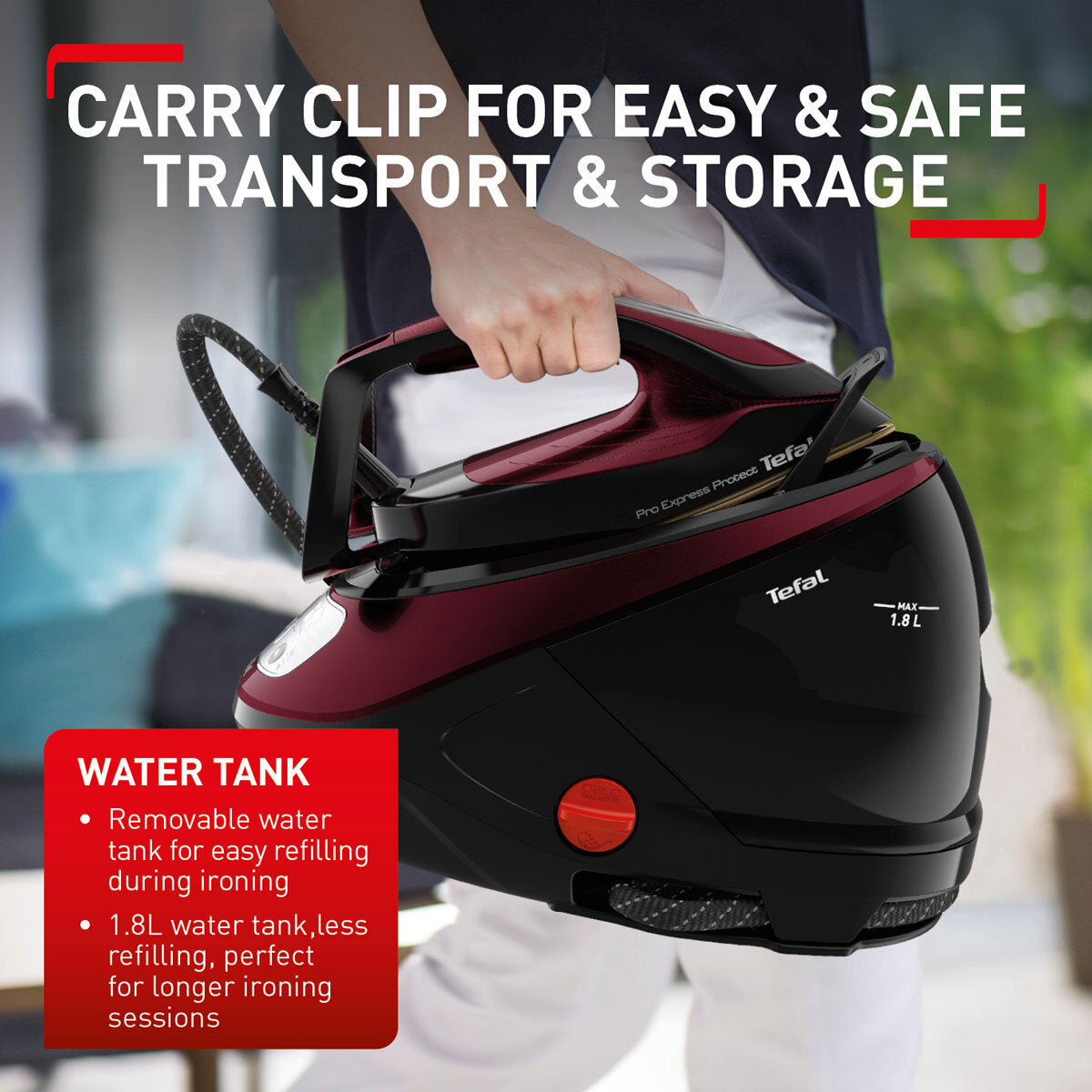 Tefal Pro Express Protect Steam Generator Iron GV9230G0 7.5 Bar 560g/min