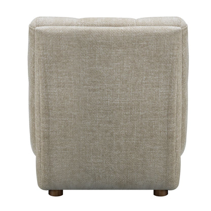 Winslow Beige Fabric Accent Chair Hardwood Legs Living Room Prospera Home