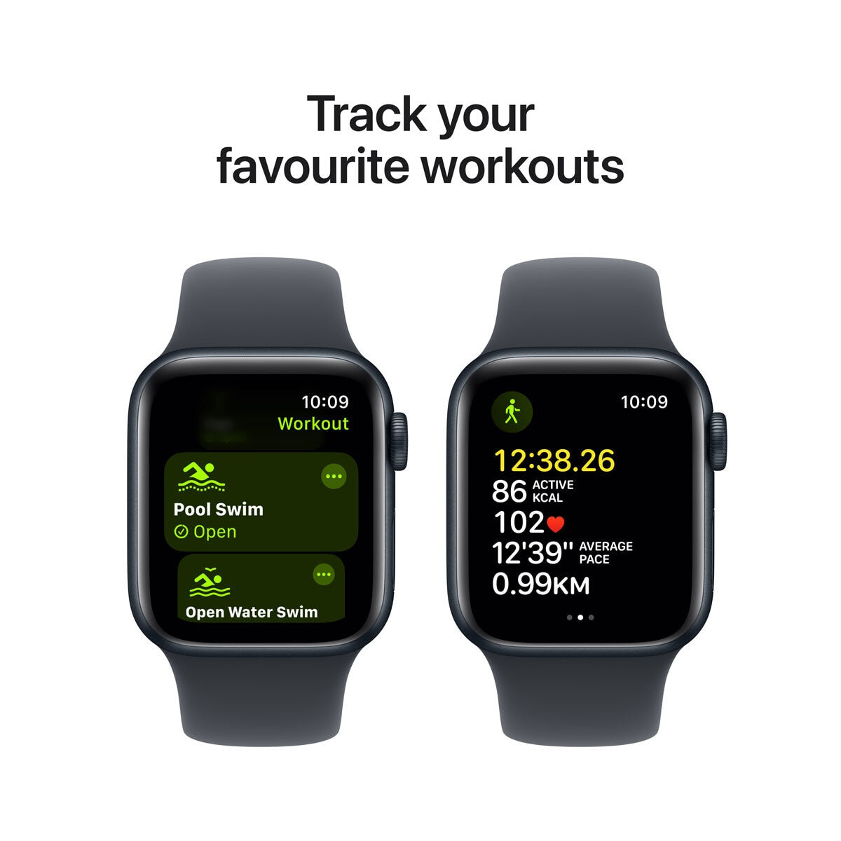 Apple Watch SE 2nd Gen GPS 40mm Midnight Aluminium Sport Band Smartwatch