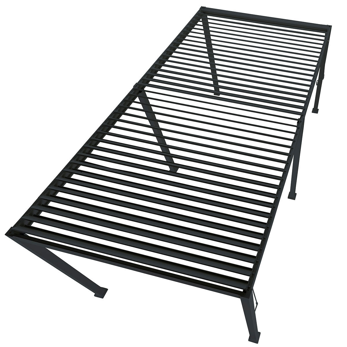 Mirador Louvered Aluminium Pergola 10x20ft Adjustable Anthracite Garden 3x6m