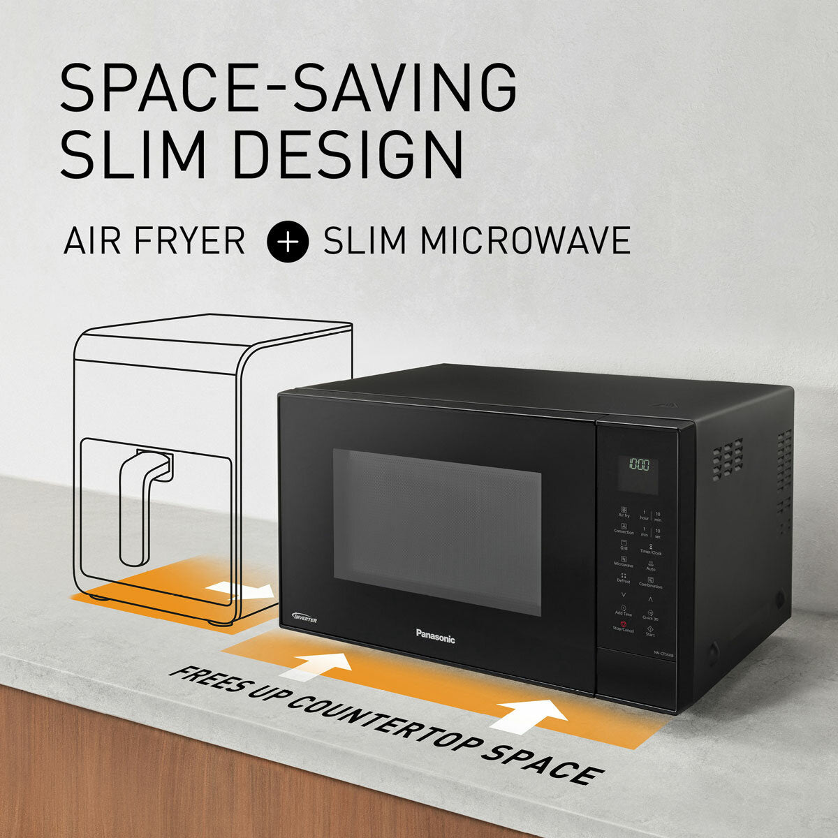 Panasonic NN-CT56RBBPQ 27L 4-in-1 Combination Microwave Oven Black Touch