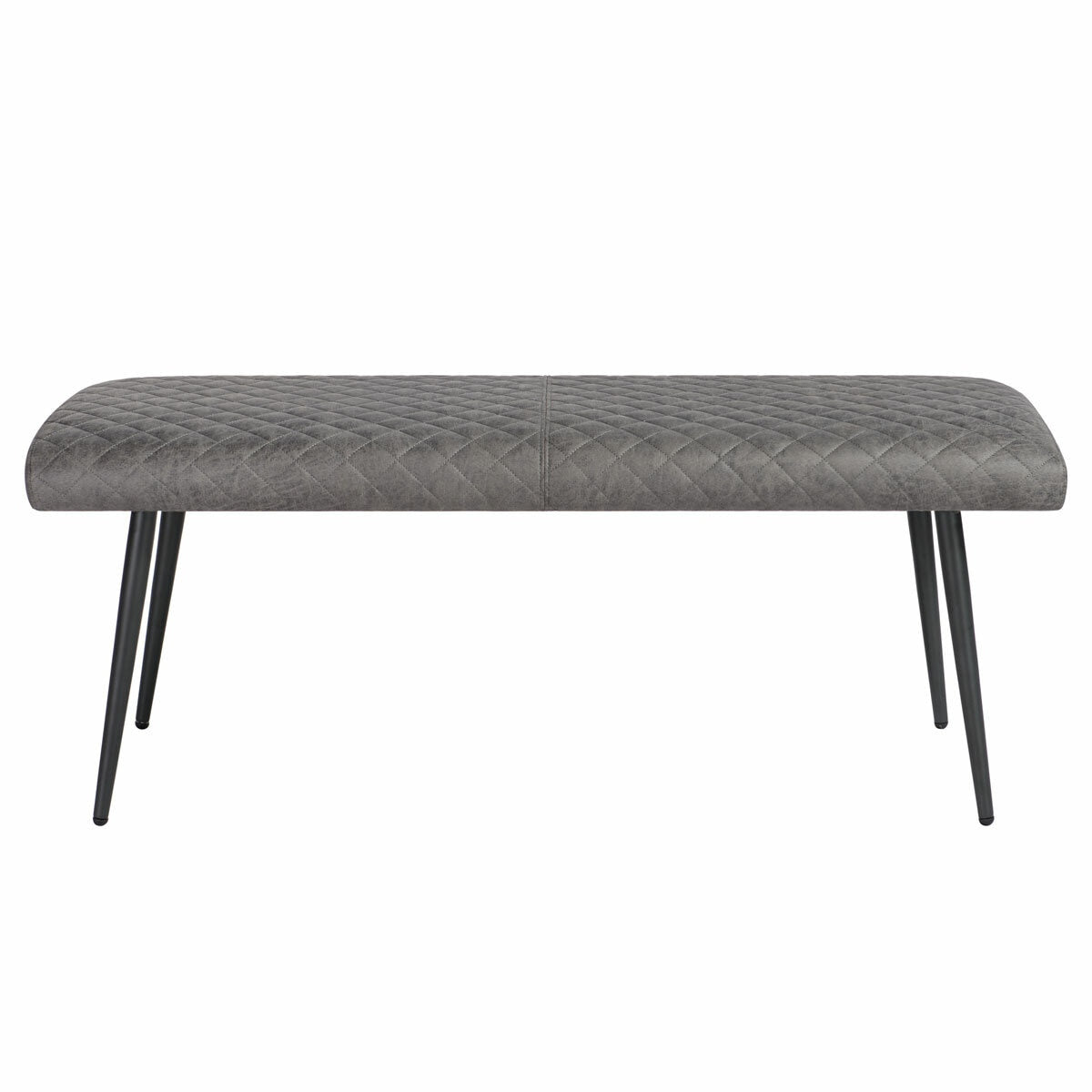 Indus Valley Henley Wooden Dining Table Grey Corner Bench Set Iron Frame Wood