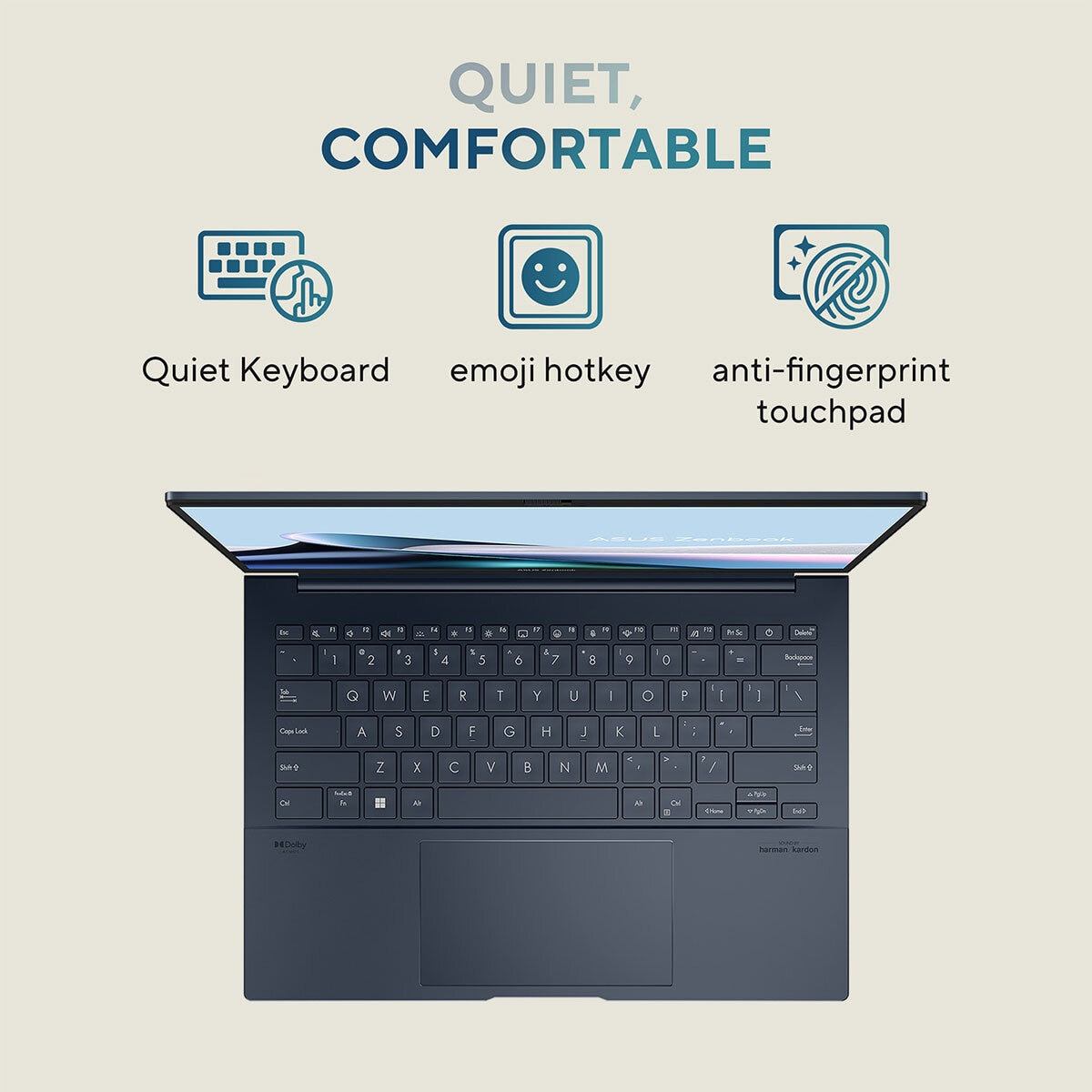 ASUS Zenbook 14 OLED Laptop Intel Core Ultra 7 16GB 1TB UX3405CA Blue Touchscree