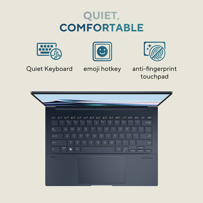 ASUS Zenbook 14 OLED Laptop Intel Core Ultra 7 16GB 1TB UX3405CA Blue Touchscree