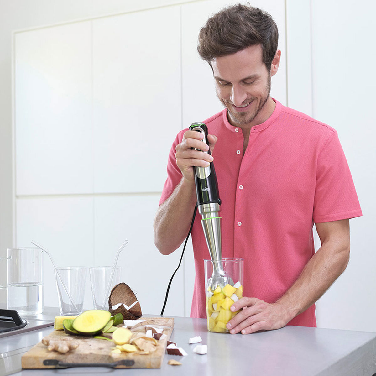 Braun MultiQuick Hand Blender MQ9138XI 1200W ActiveBlade Black 5 Attachments