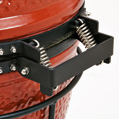 Kamado Joe Junior 13.5" Ceramic Charcoal BBQ Barbecue Grill Red With Cover