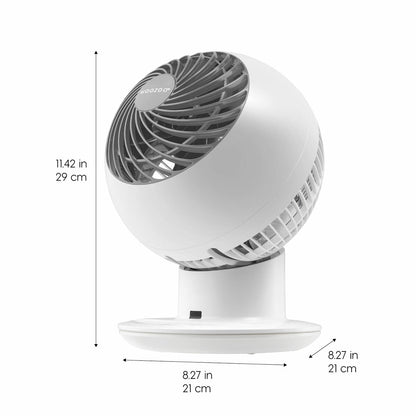 Woozoo IRIS Air Circulator Desk Fan 5 Speed Remote White Oscillating 38W