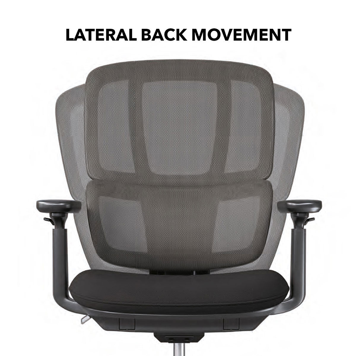 Dams Shelby Mesh Back Operator Office Chair Black Lumbar Support Ergonomic