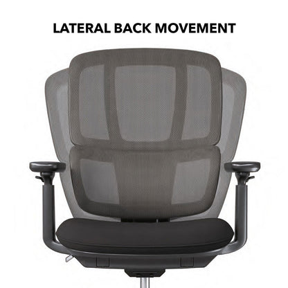 Dams Shelby Mesh Back Operator Office Chair Black Lumbar Support Ergonomic