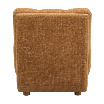 Winslow Fabric Accent Armchair Brown Living Room Foam Seat