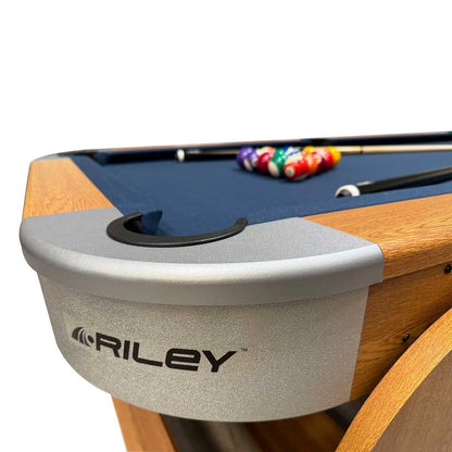 Riley 4 In 1 Folding Multi Games Table Pool Tennis Darts 6ft 198cm Wood