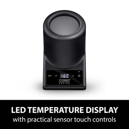 CASO Tabletop Single Bottle Wine Cooler Chiller Black Compact Touch Control