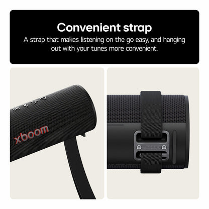 LG XBOOM Grab Portable Bluetooth Speaker will.i.am IP67 Waterproof 20W Black NEW
