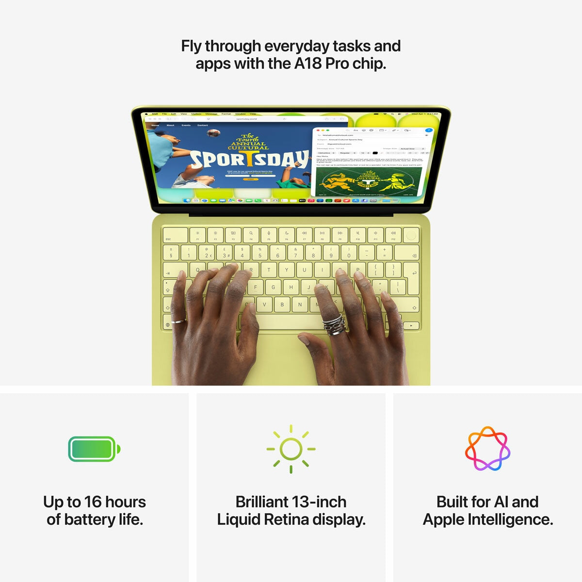 Apple MacBook Neo 13" Indigo A18 Pro 8GB 512GB SSD MHFG4B/A ( AppleCare+ ) VAT