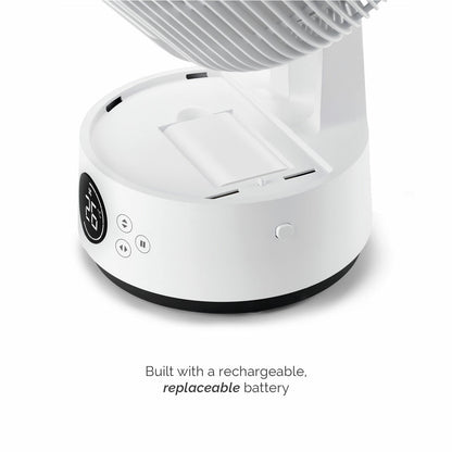 Meaco Sefte Pro 10" Cordless Desktop Air Circulator Fan 12 Speed White 38cm