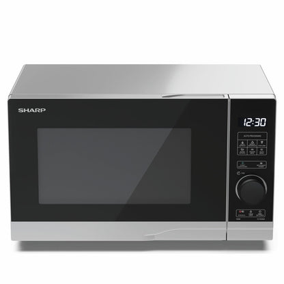 Sharp YC-PS204AU Solo Microwave Oven 700W 20 Litre Digital Silver 10 Power