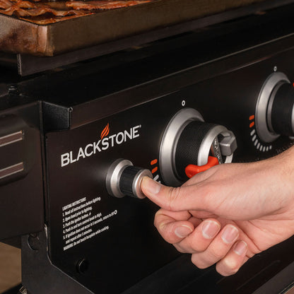 Blackstone 36" Gas Griddle BBQ 4 Burner 60000 BTU Hood Front Shelf Black Steel