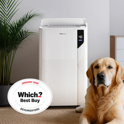 Pro Breeze 20L Dehumidifier PB-D-23-UK Laundry Mode 5.5L Tank White 500W