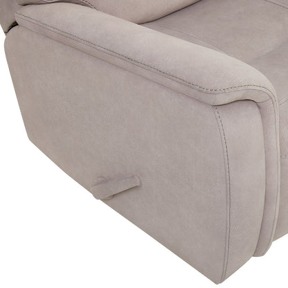 True Innovations Hayden Beige Fabric Manual Recliner Armchair Rocker Chair