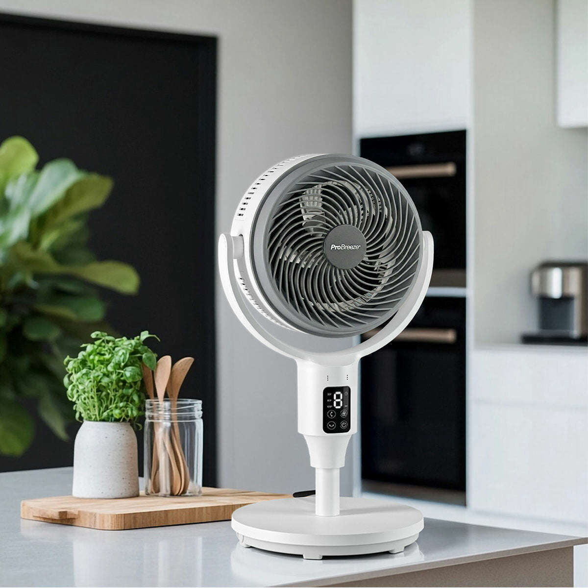 Pro Breeze AirFlo 43" Pedestal Fan PB-F-26WG 9 Speed 4 Mode Remote Control