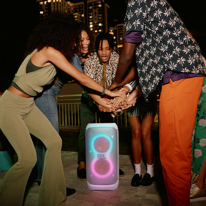 JBL PartyBox Stage 320 Bluetooth Party Speaker 240W 18Hr White IPX4 Portable