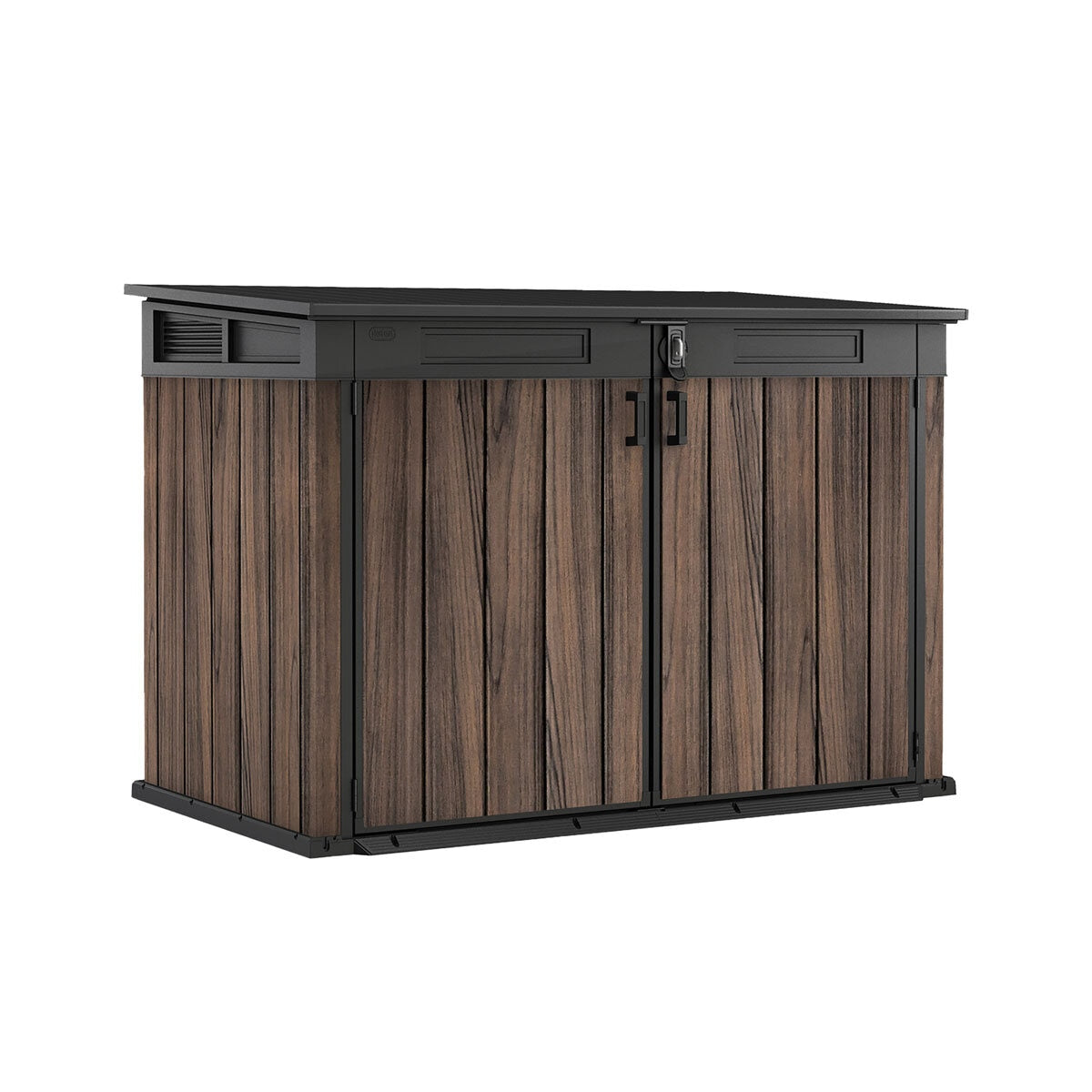 Keter Horizon Horizontal Garden Storage Shed 2020L Rosewood 190x109cm Plastic