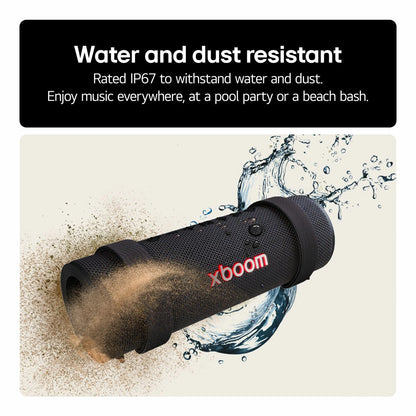 LG XBOOM Grab Portable Bluetooth Speaker will.i.am IP67 Waterproof 20W Black NEW