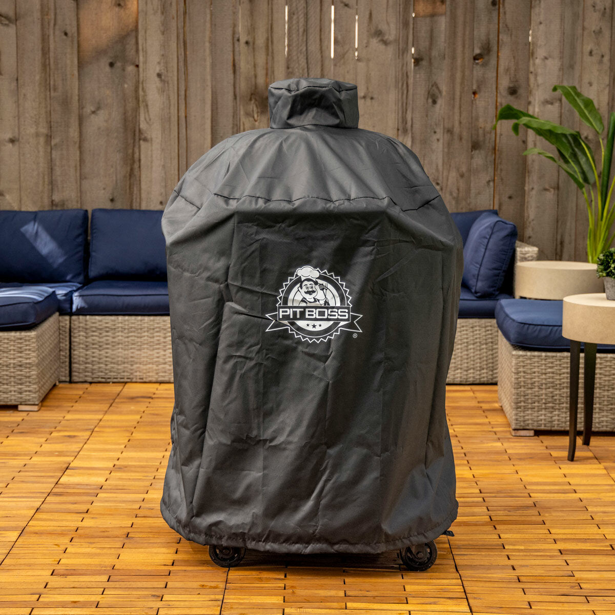 Pit Boss 24" Ceramic Kamado Charcoal BBQ Barbecue Grill 662sq in Cover Black