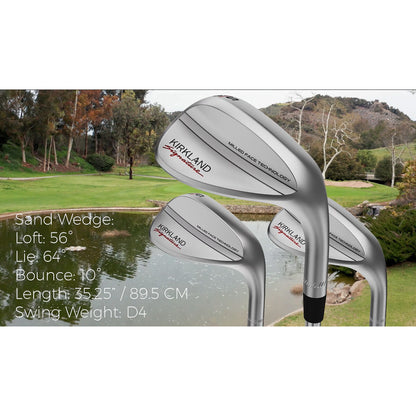 Kirkland Signature 2 Piece Golf Wedge Set Right Handed Milled Face Steel