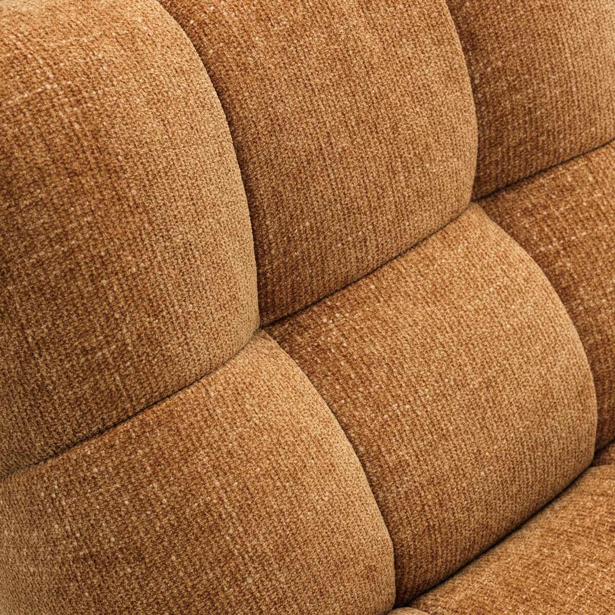 Winslow Fabric Accent Armchair Brown Living Room Foam Seat