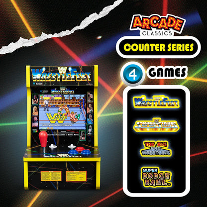 Arcade Classics WWE Wrestlefest Countercade Machine 8" LCD Retro Gaming