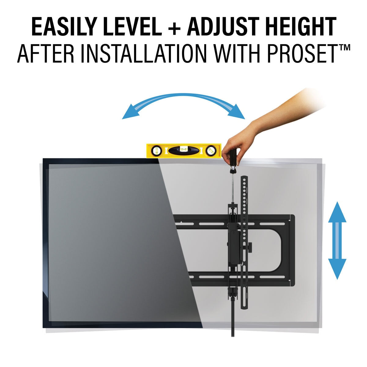 Sanus SLT4-B2 Tilting TV Wall Mount Bracket 42-90 Inch Large 68kg Black VESA