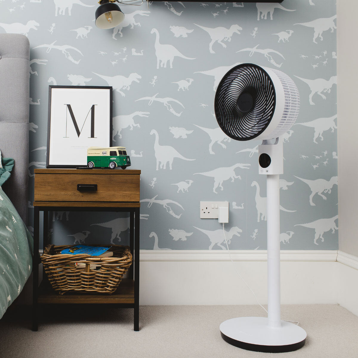 Meaco Sefte 10" 3-in-1 Pedestal Fan Air Circulator 12 Speed DC White Remote