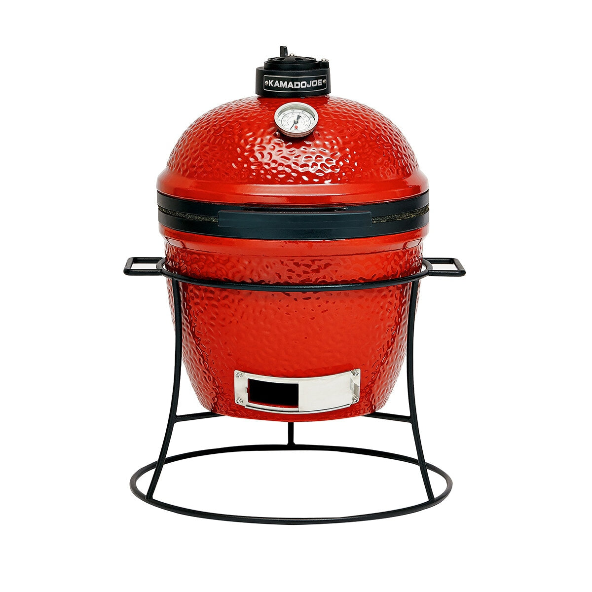 Kamado Joe Junior 13.5" Ceramic Charcoal BBQ Barbecue Grill Red With Cover