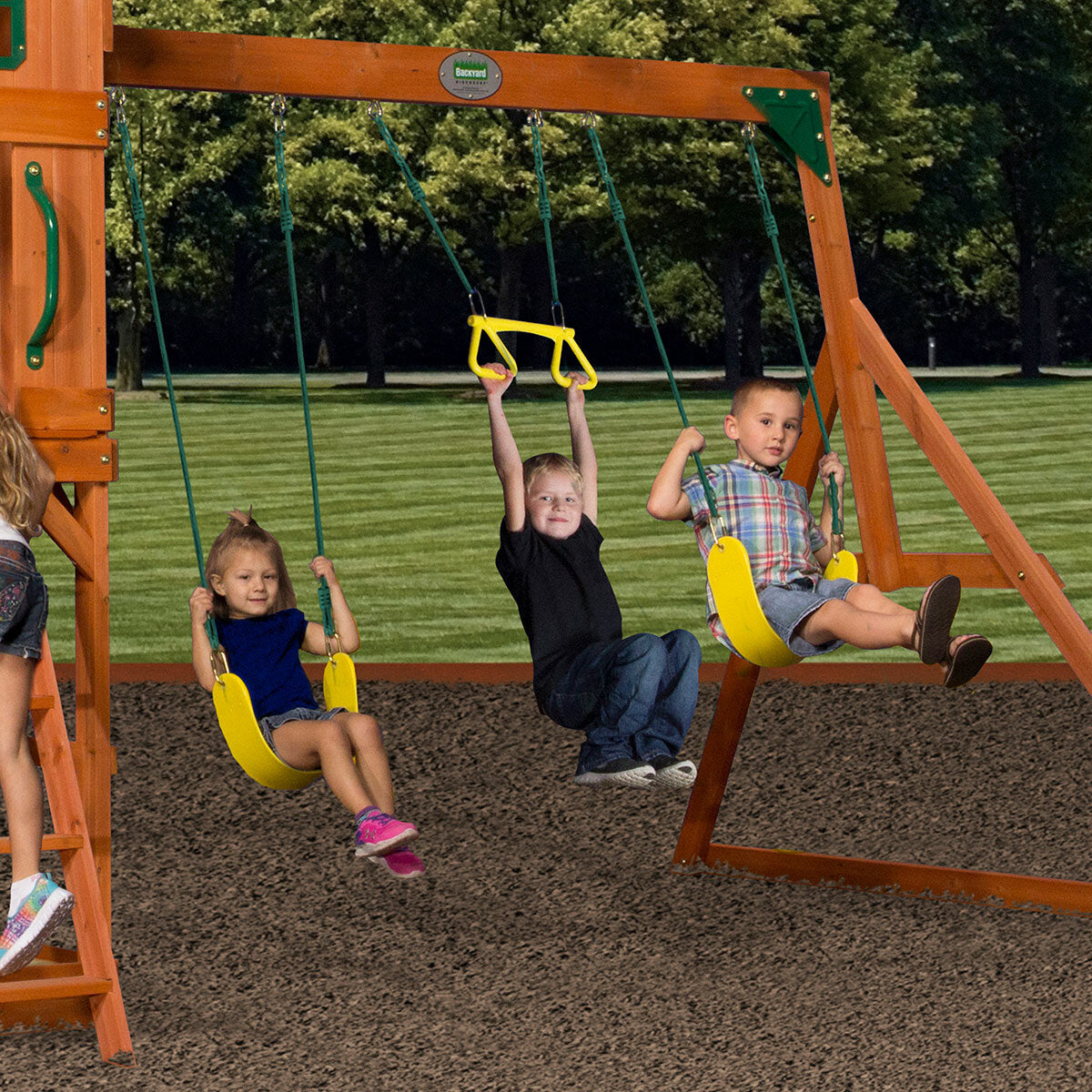 Backyard Discovery Atlantis Swingset Playcentre (3-10 Years), 150 kg, Brown