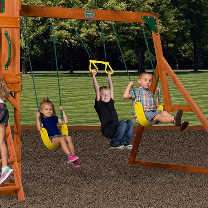 Backyard Discovery Atlantis Swingset Playcentre (3-10 Years), 150 kg, Brown