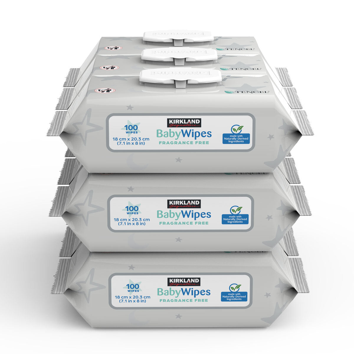 Kirkland Signature Tencel Baby Wipes 900 Pack Hypoallergenic Fragrance Free