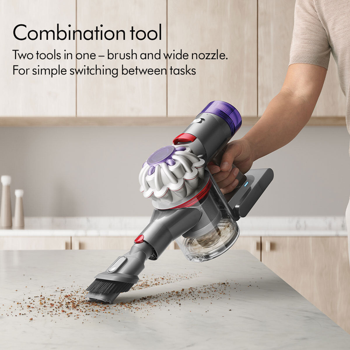 Dyson V8 Total Clean Stick Vacuum Cleaner Cordless 40min Runtime Grey 0.54L