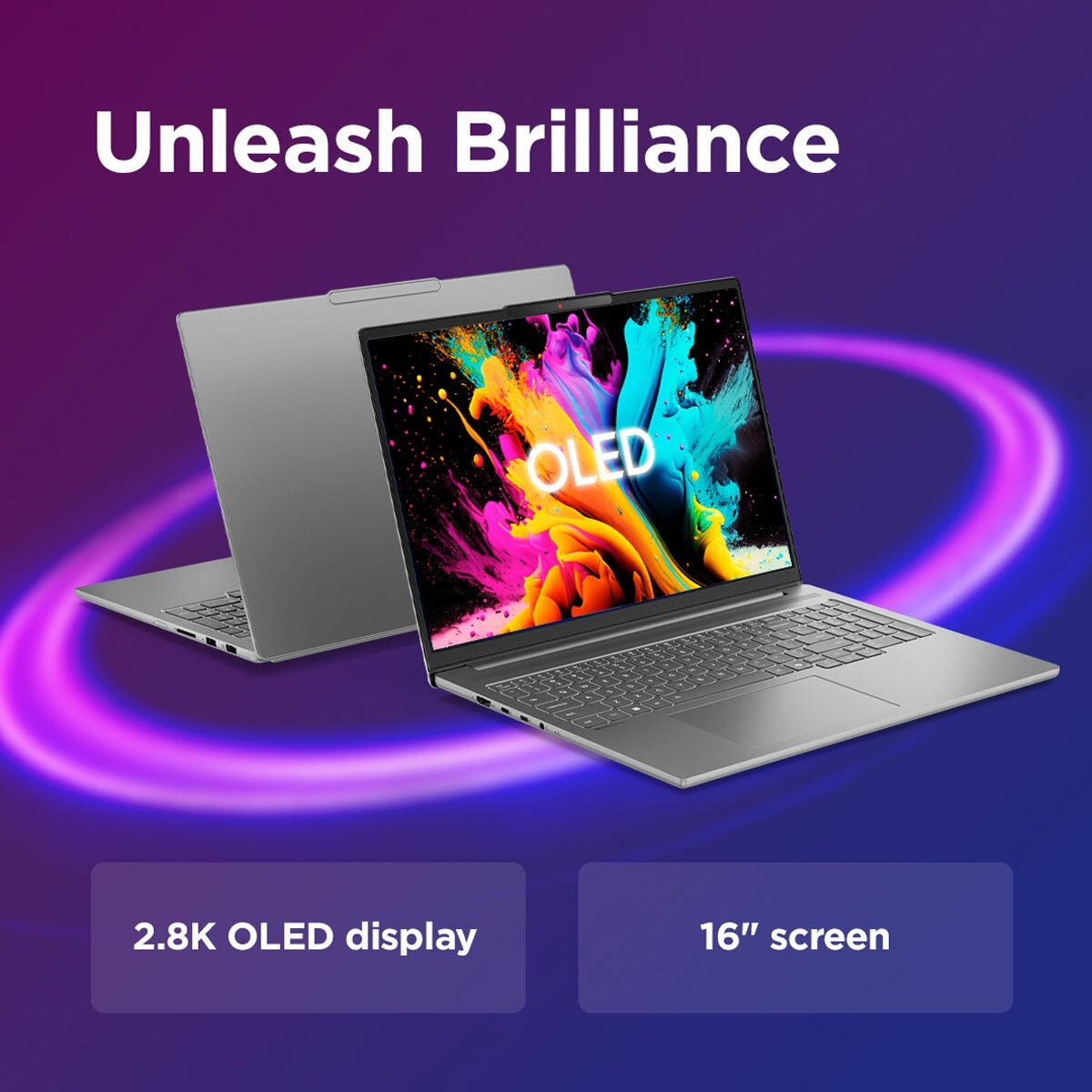 Lenovo IdeaPad Pro 5 OLED Laptop 16 Inch Core Ultra 5 24GB RAM 1TB SSD Grey