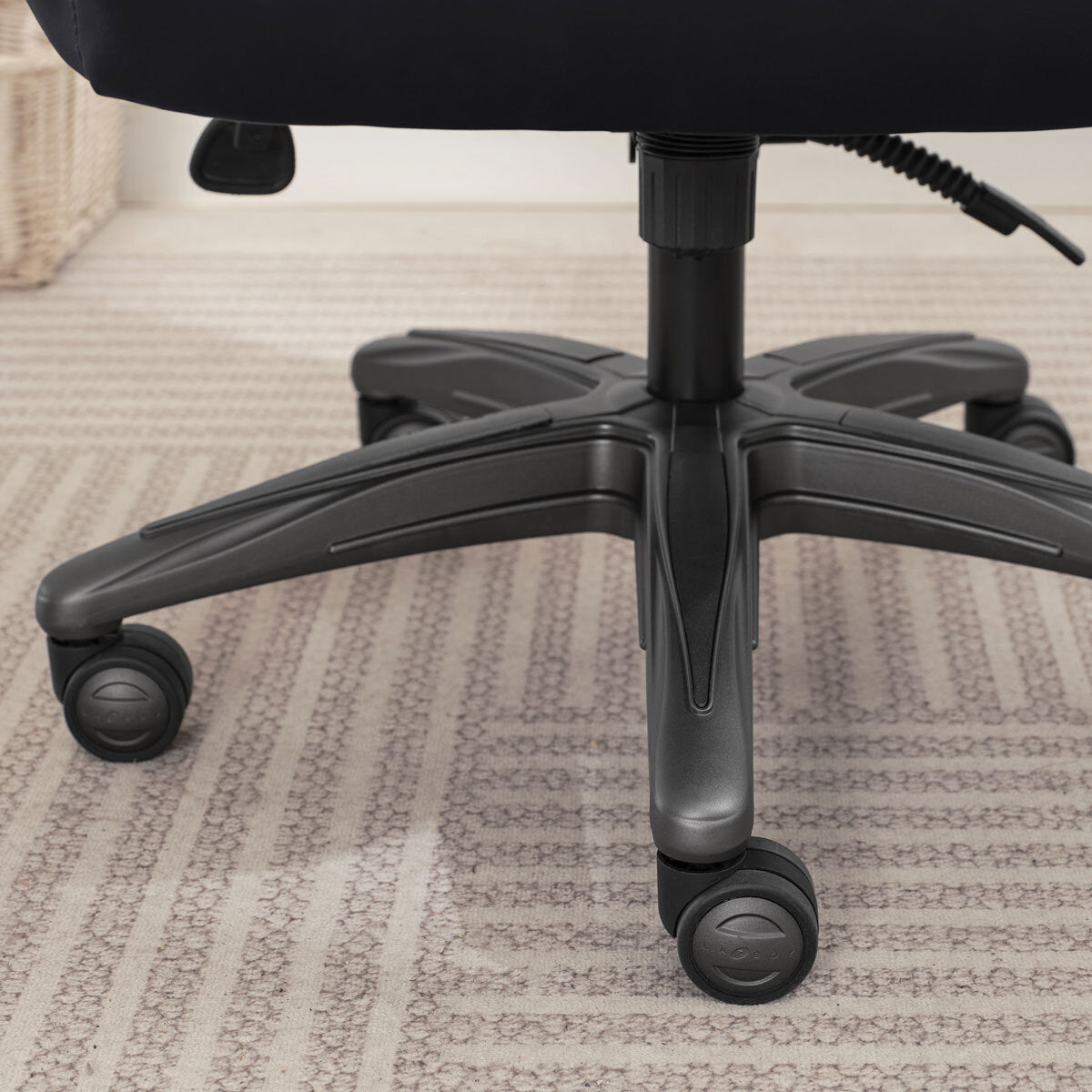 La-Z-Boy Air Lumbar Ergonomic Manager Office Chair PU Flip Arms Black Desk